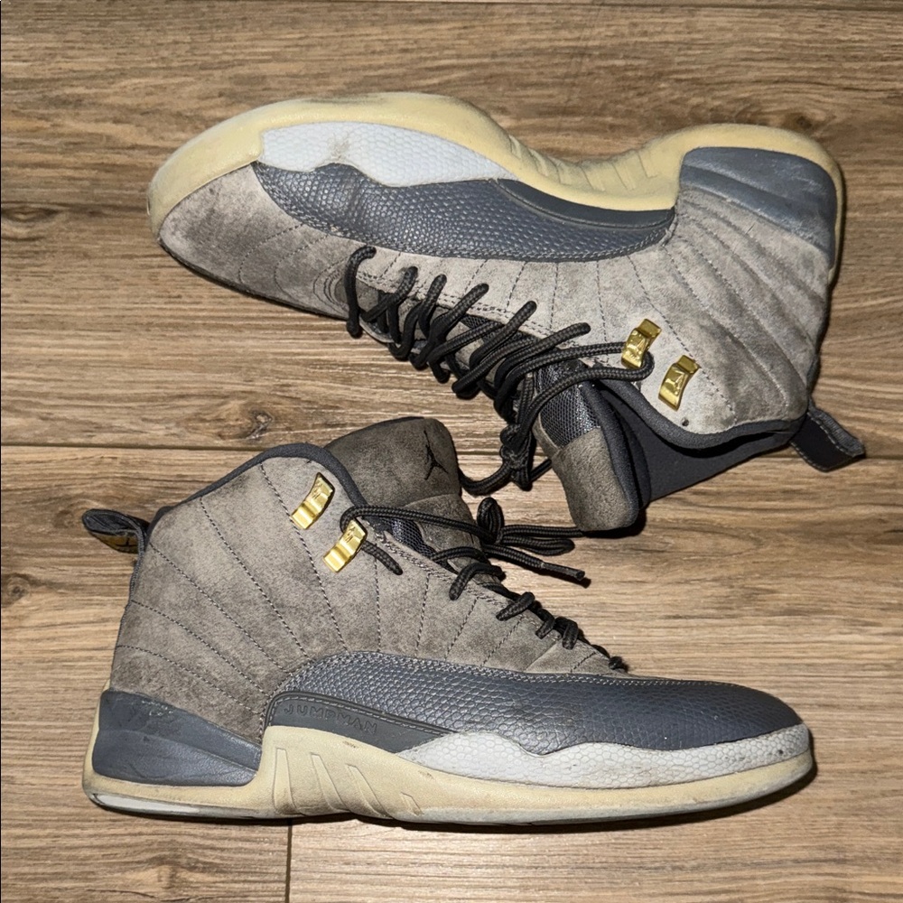 Nike Air Jordan 12 Retro Dark Wolf Gray Suede